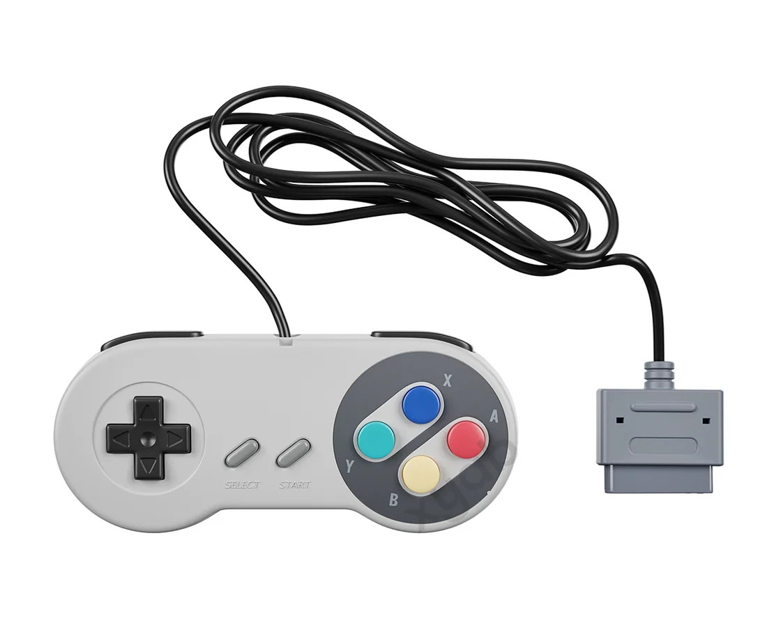 Super Nintendo Entertainment System SNES Premier Wired Controller - Brand New