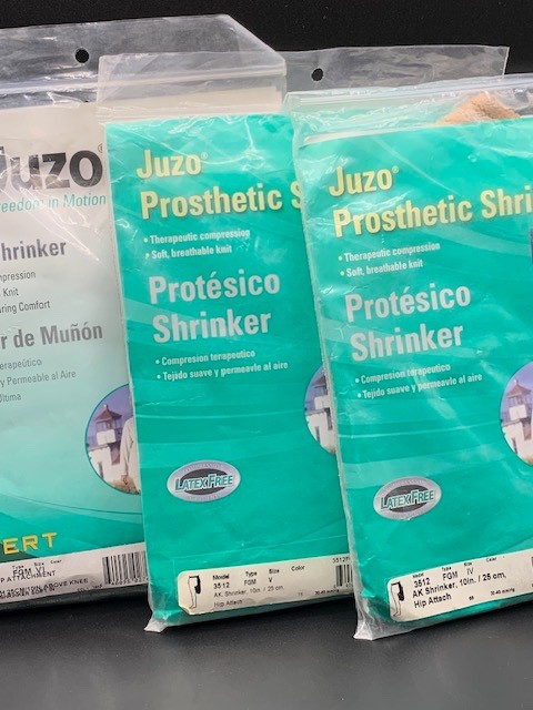 Lot 3 Juzo Stump shrinkers sizes 4/5/6 FGM AK 10" hip att  New beige  Free ship