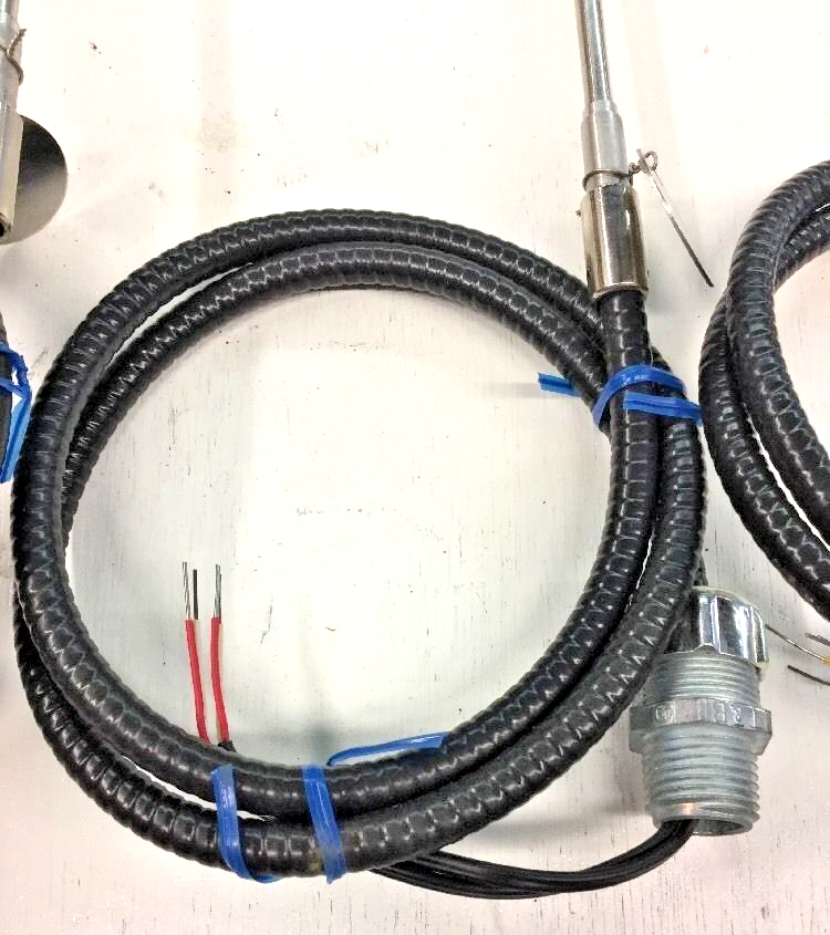 Temperature Sensor Probes with Wiring & Connectors 30" Long