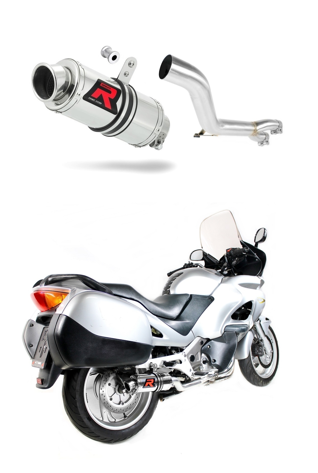 NT 650V DEAUVILLE RC47 1998-2005 Exhaust Terminal Muffler GP1 DOMINATOR