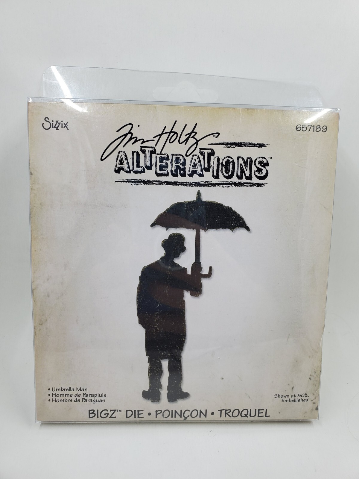 TH2 Sizzix Tim Holtz Umbrella Man Bigz Die New