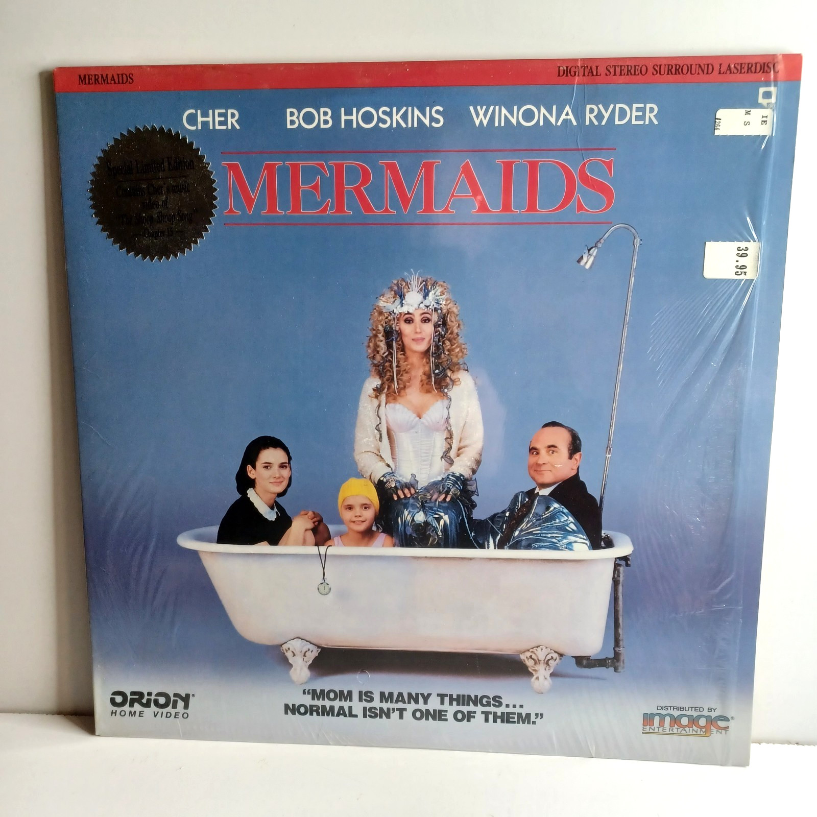 Mermaids Laserdisc Cher Winona Ryder Christina Ricci Bob Hoskins EP CLV WS