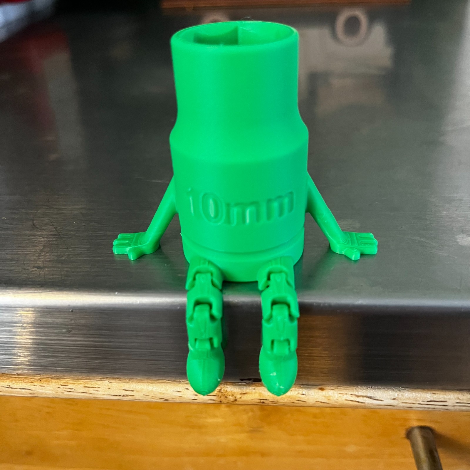 10 MM Socket Buddy arms & legs 3d printed GREEN