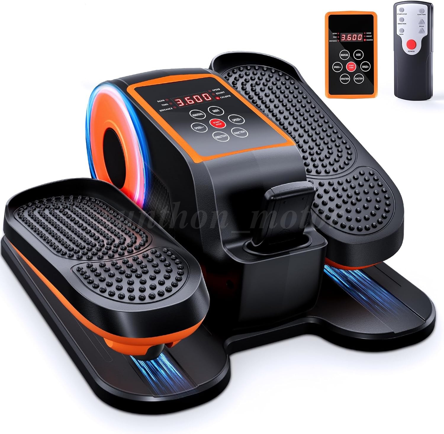 Electric Under Desk Elliptical Machine 15-Speed Seated Pedal Exerciser for Home