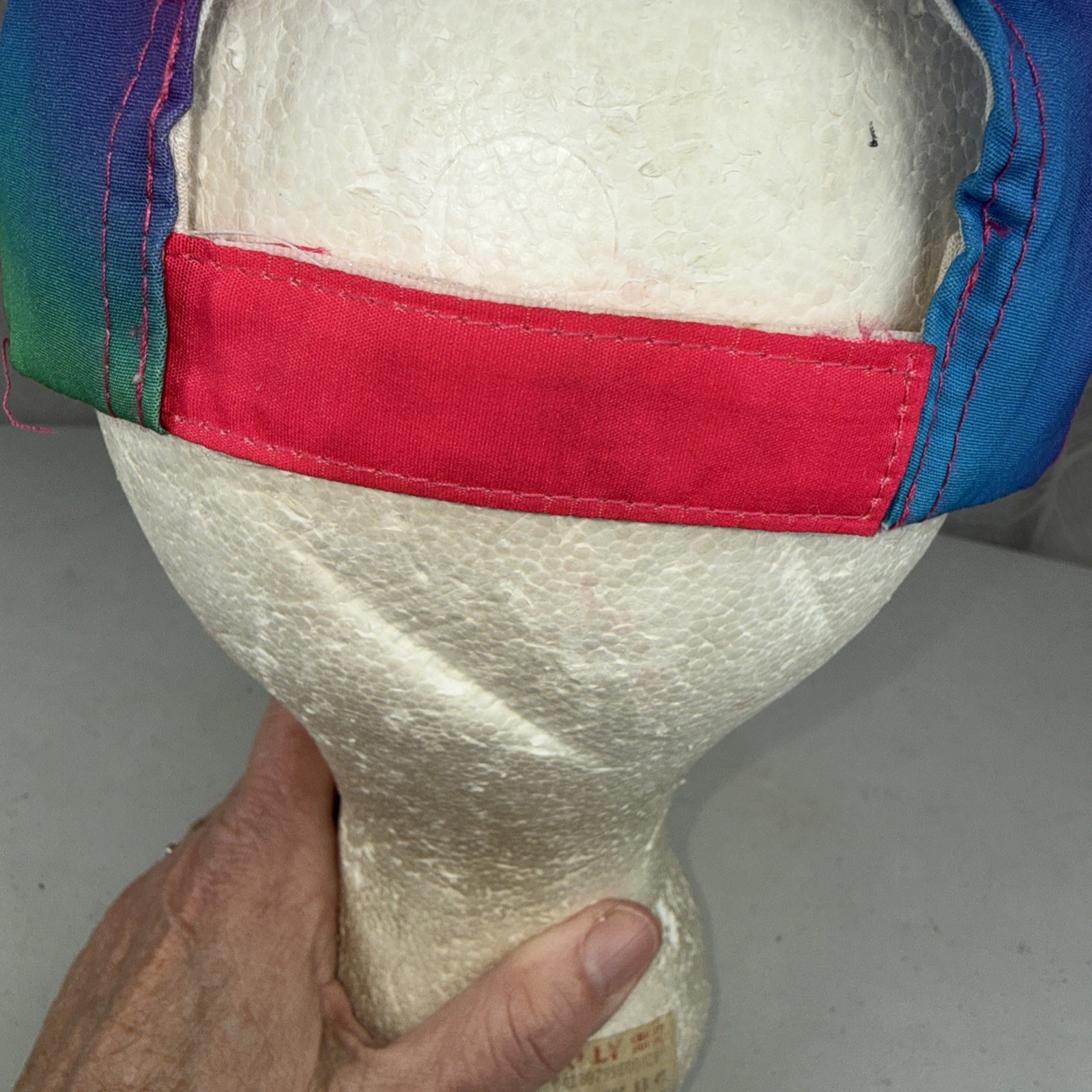 7-11 Slurpee Hat Cap Multi Brite Colors Hook Loop Bill sticker