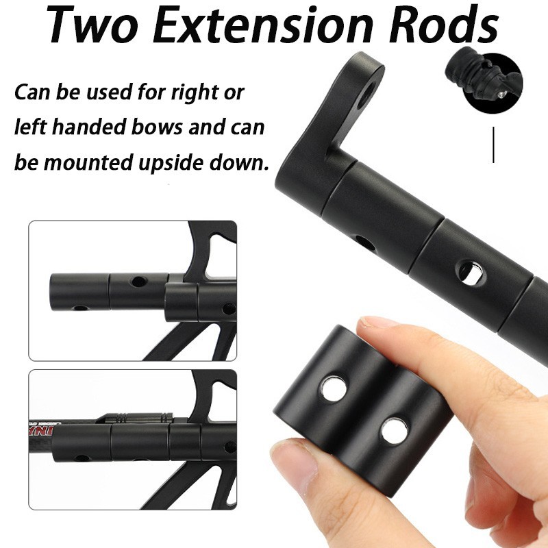 Archery Compound Bow String Stop Bracket Suppressor Mount Balance Stabilizer