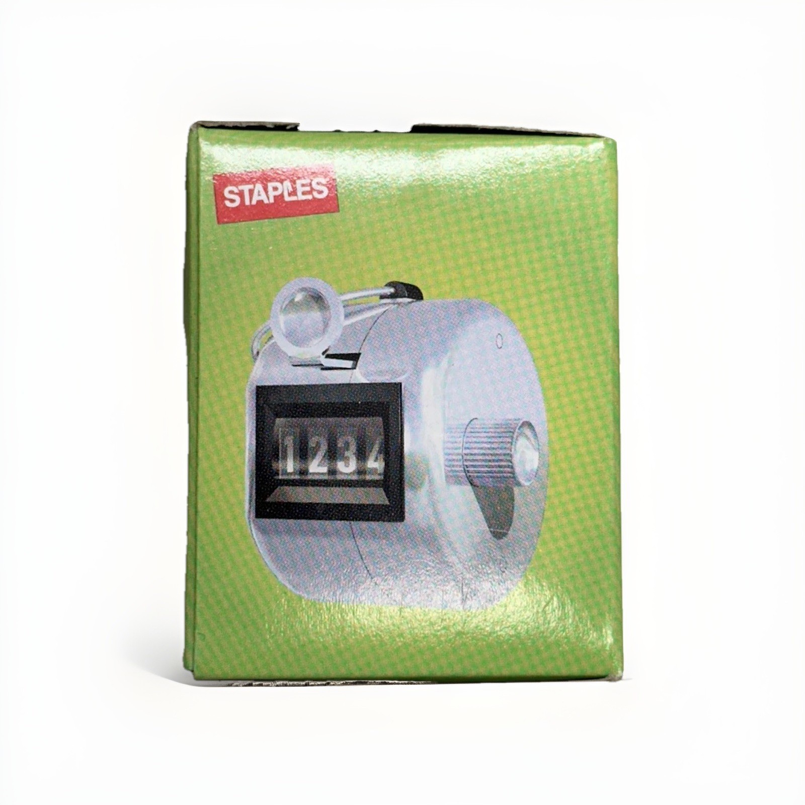 STAPLES Tally Counter Handheld 4 Digit Lap Counter Manual Mechanical Clicker NEW