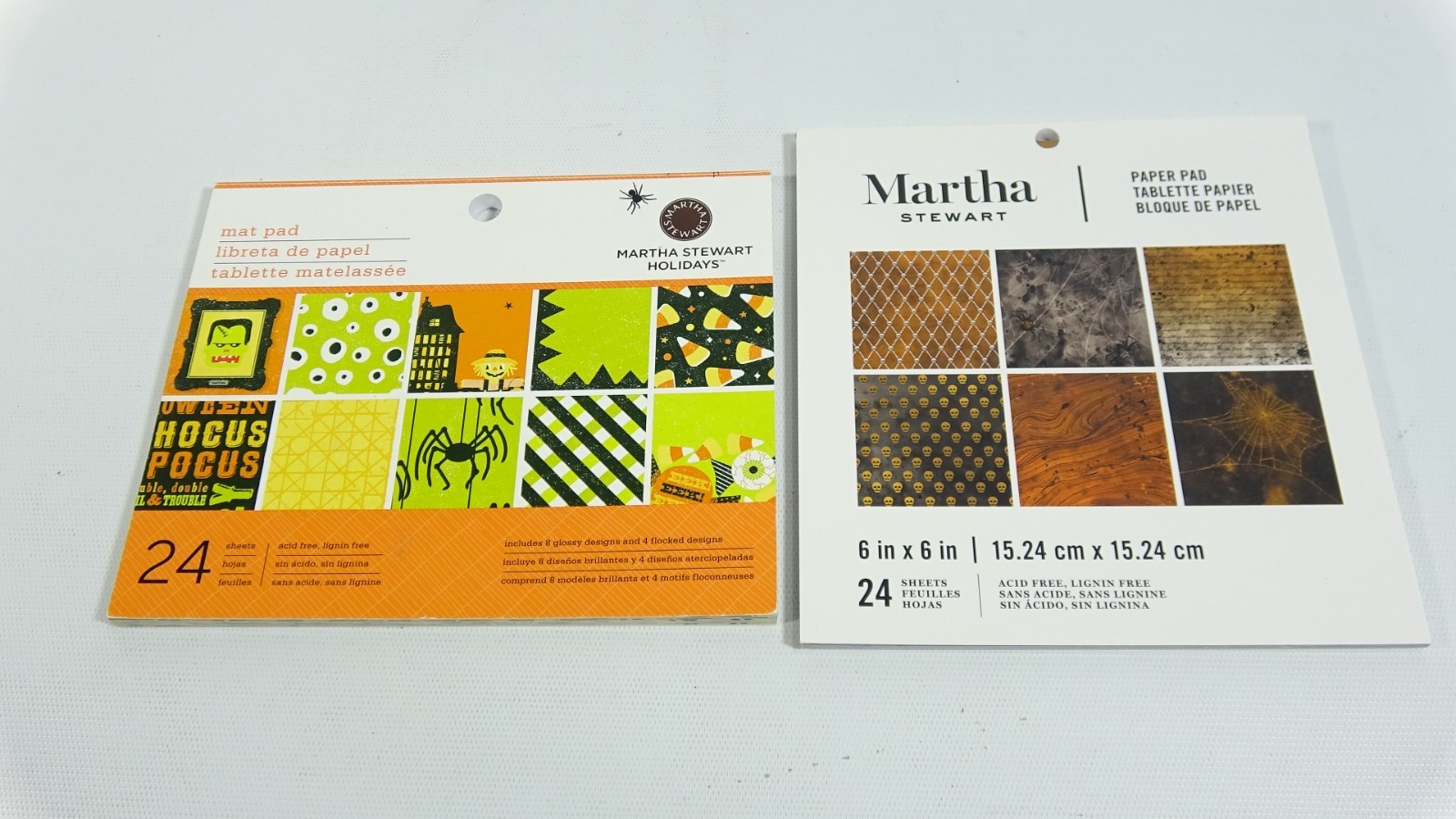 Martha Stewart Holidays Halloween Cardstock Paper Pads Lot - 36pgs