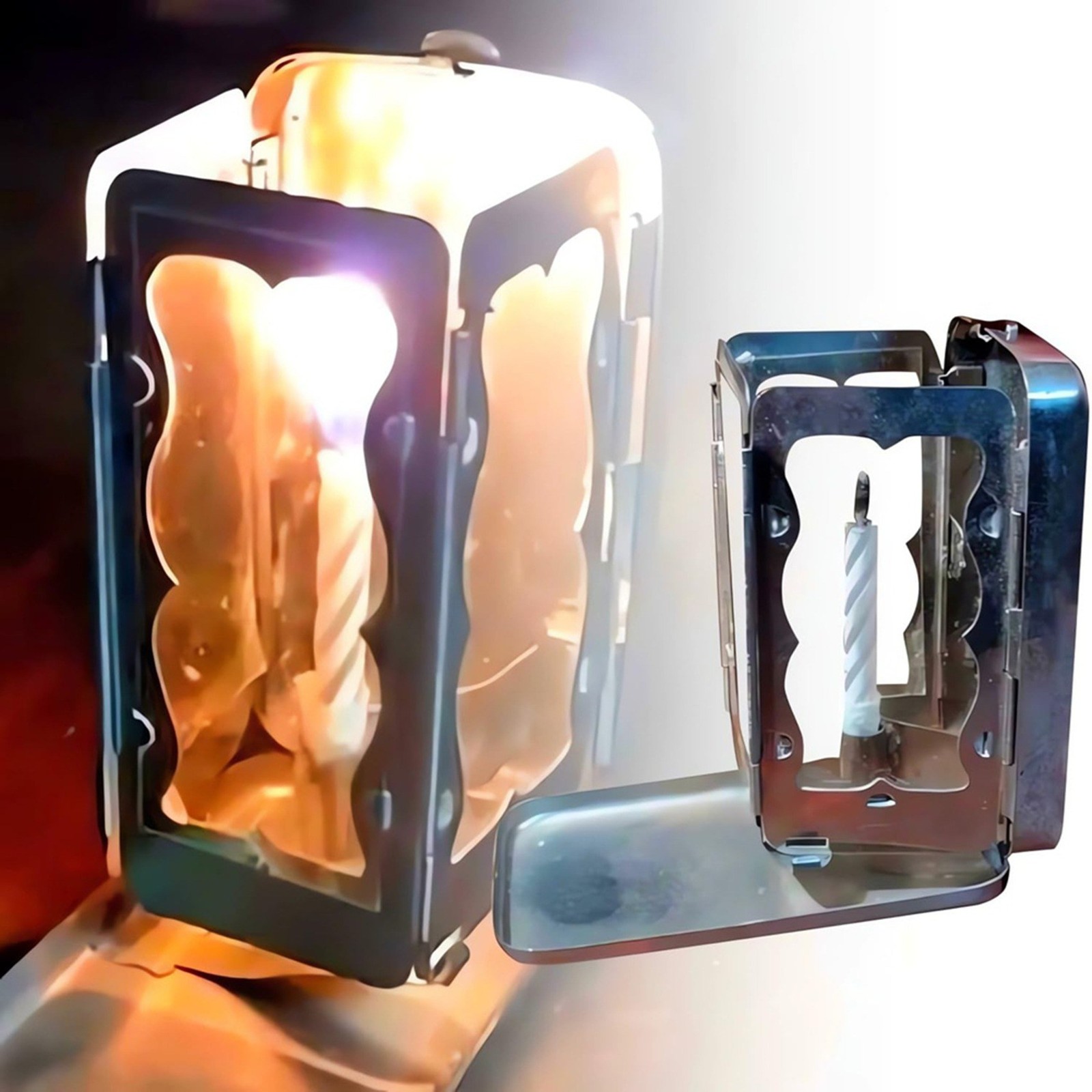 2X Collapsible Pocket Candle Lantern, Pocket Candle Lantern, Coll8484