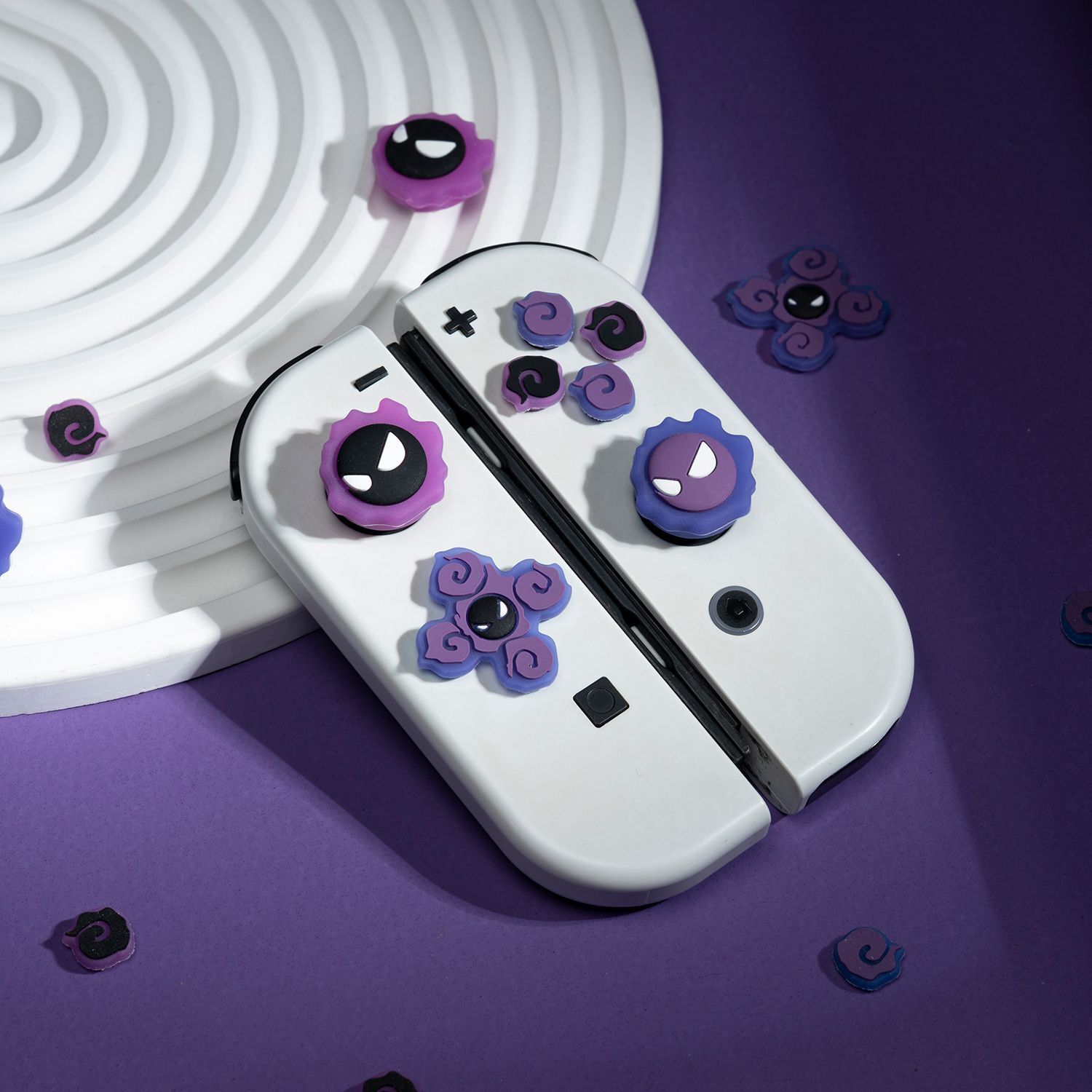 Luminous Devil D-Pad & Button Cap for Nintendo Switch / OLED Joy-con Cover Set