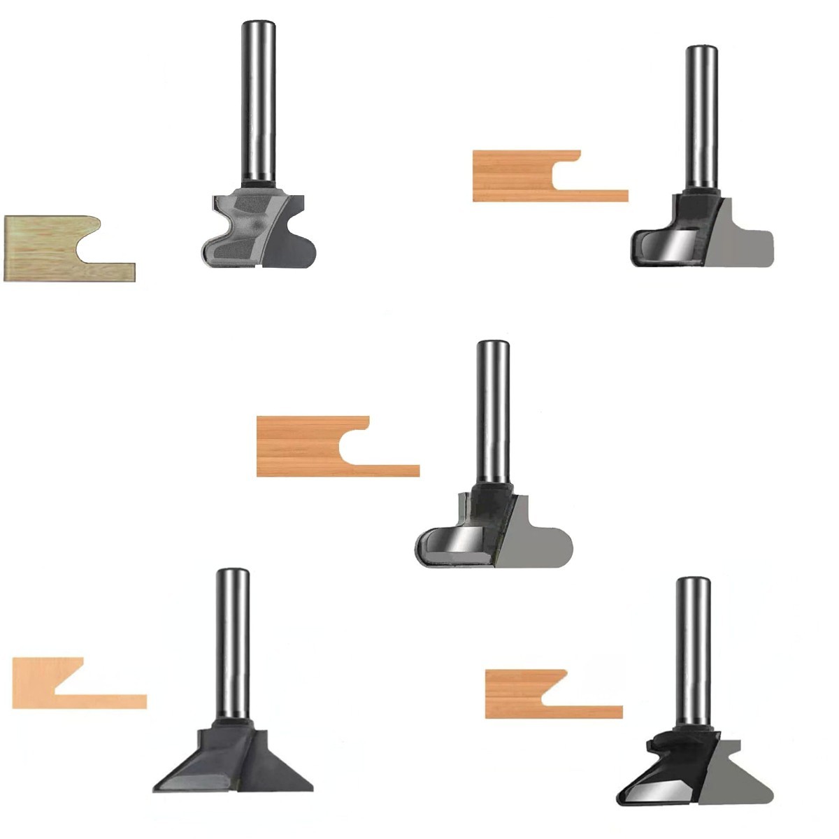 Finger Pull Bit Cabinet Door Finger Grip and Handle Moulding Industrial-Grade