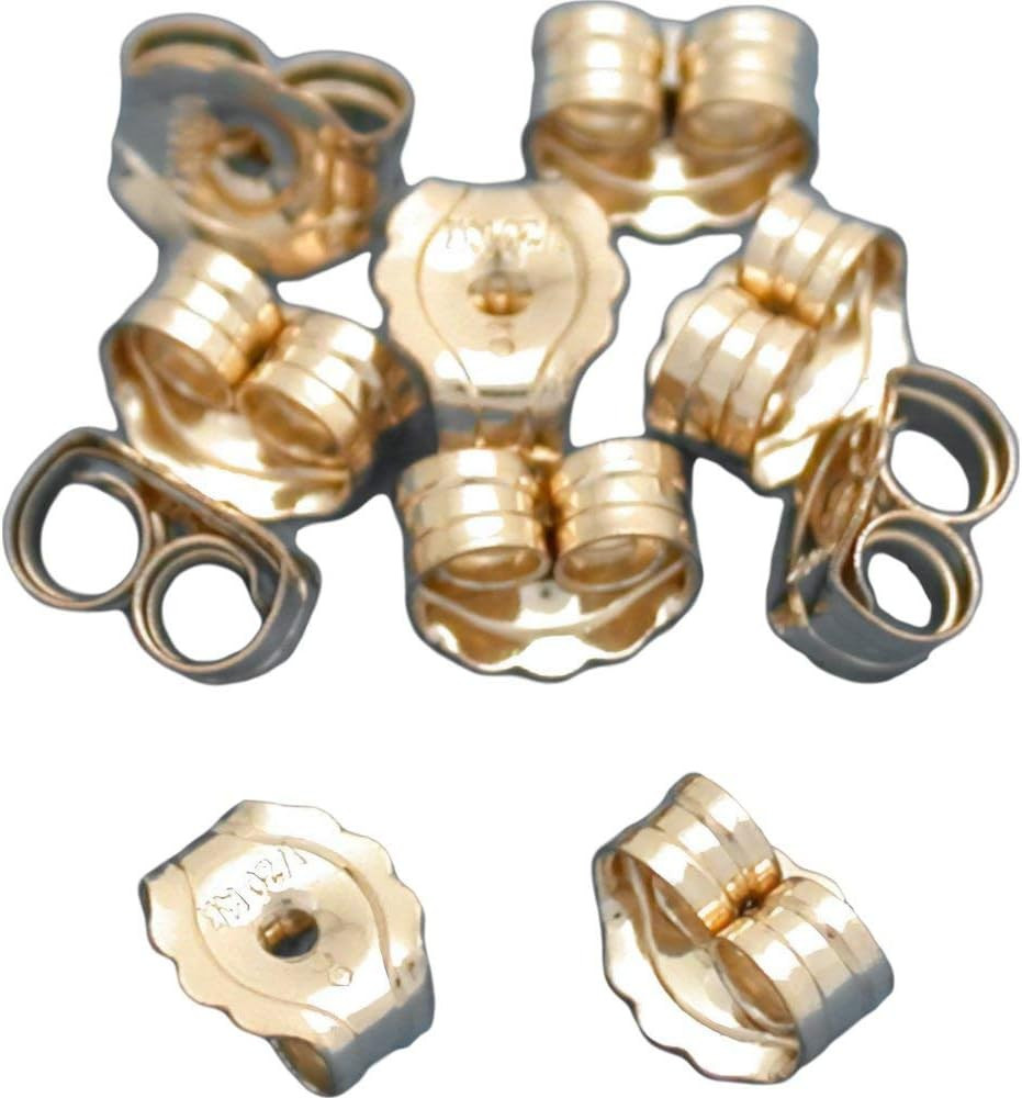 5 Pairs 14K Gold Filled Earring Backs Jewelry Ear Nuts