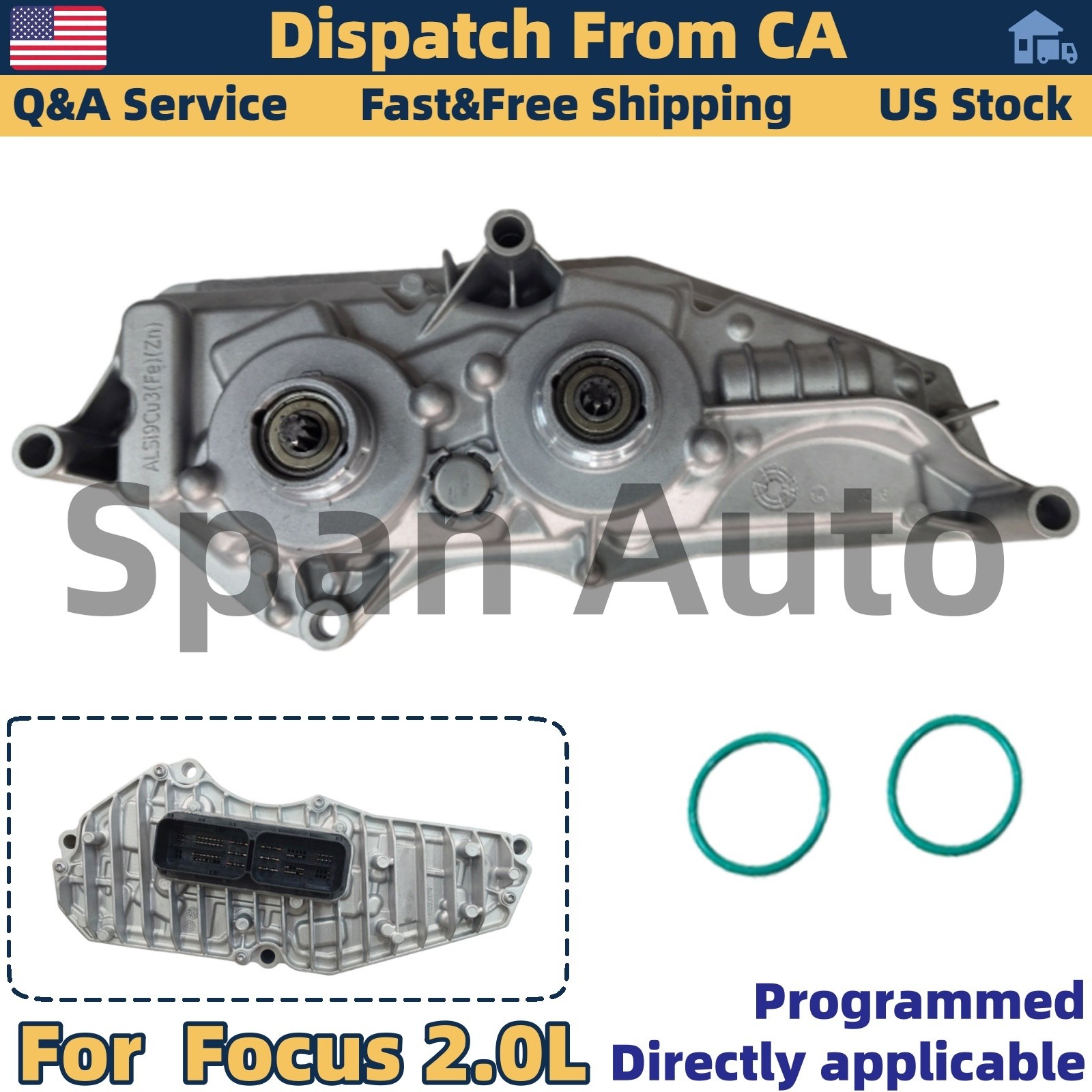 Programmed TCU TCM Transmission Control Module for Ford Focus 2.0L 2011-2018 US
