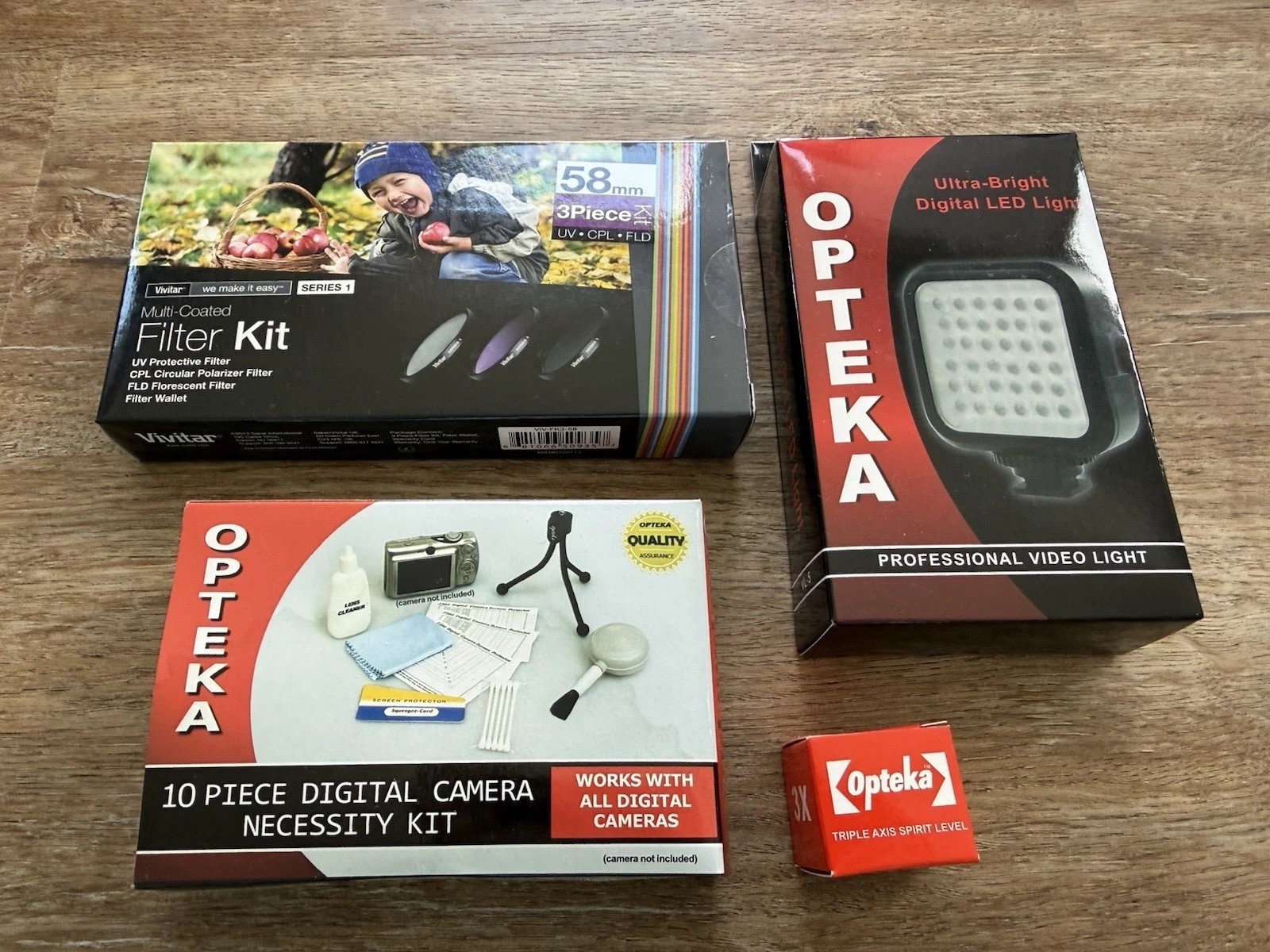 Opteka Ultra-Bright Digital LED Video Light Bundle, Filter kitfor Sony/Panasonic