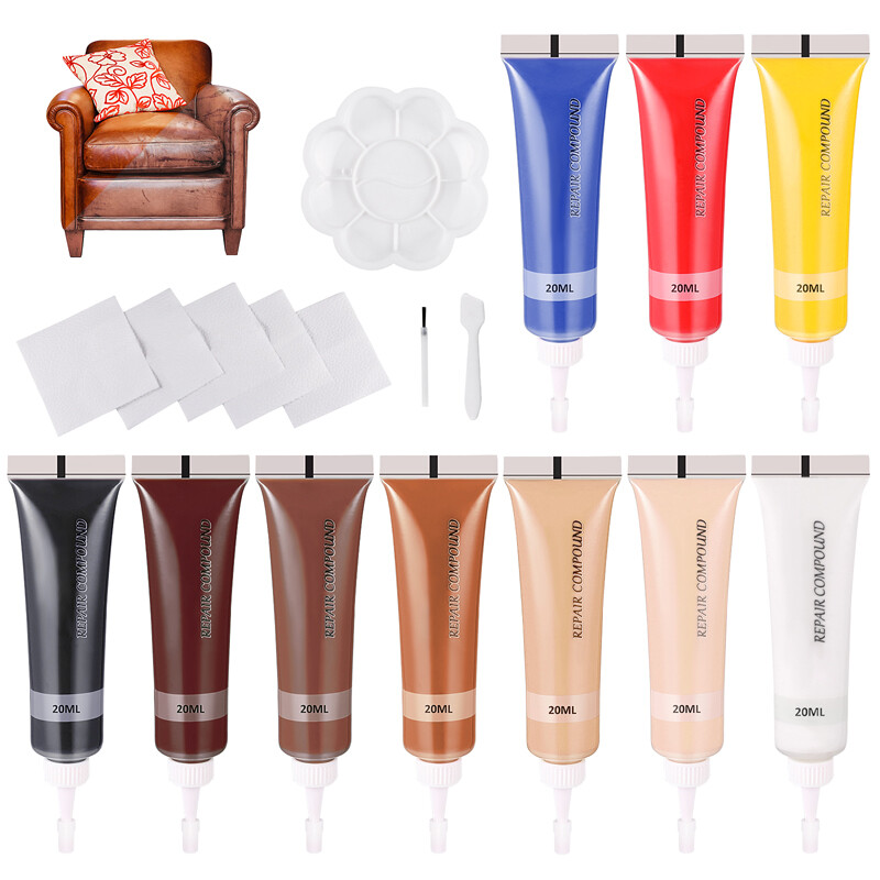 Vinyl and Leather Repair Kit Filler for Furniture Jacket, Sofa, Boat or Car Seat