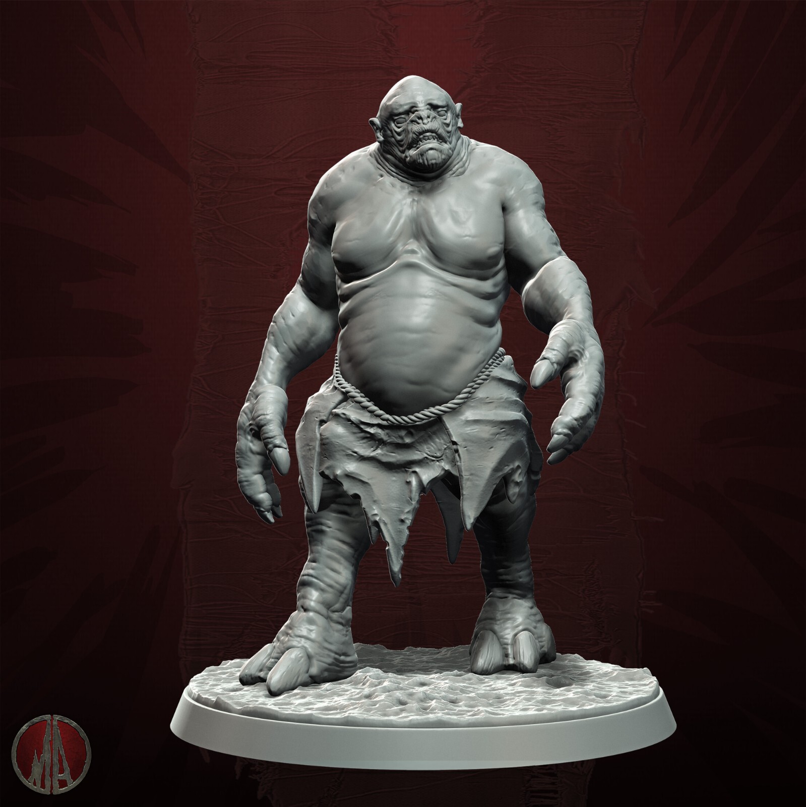 Dungeons & Dragons NPC Enemy Playable Character - Troll Army, Warrior, Butcher