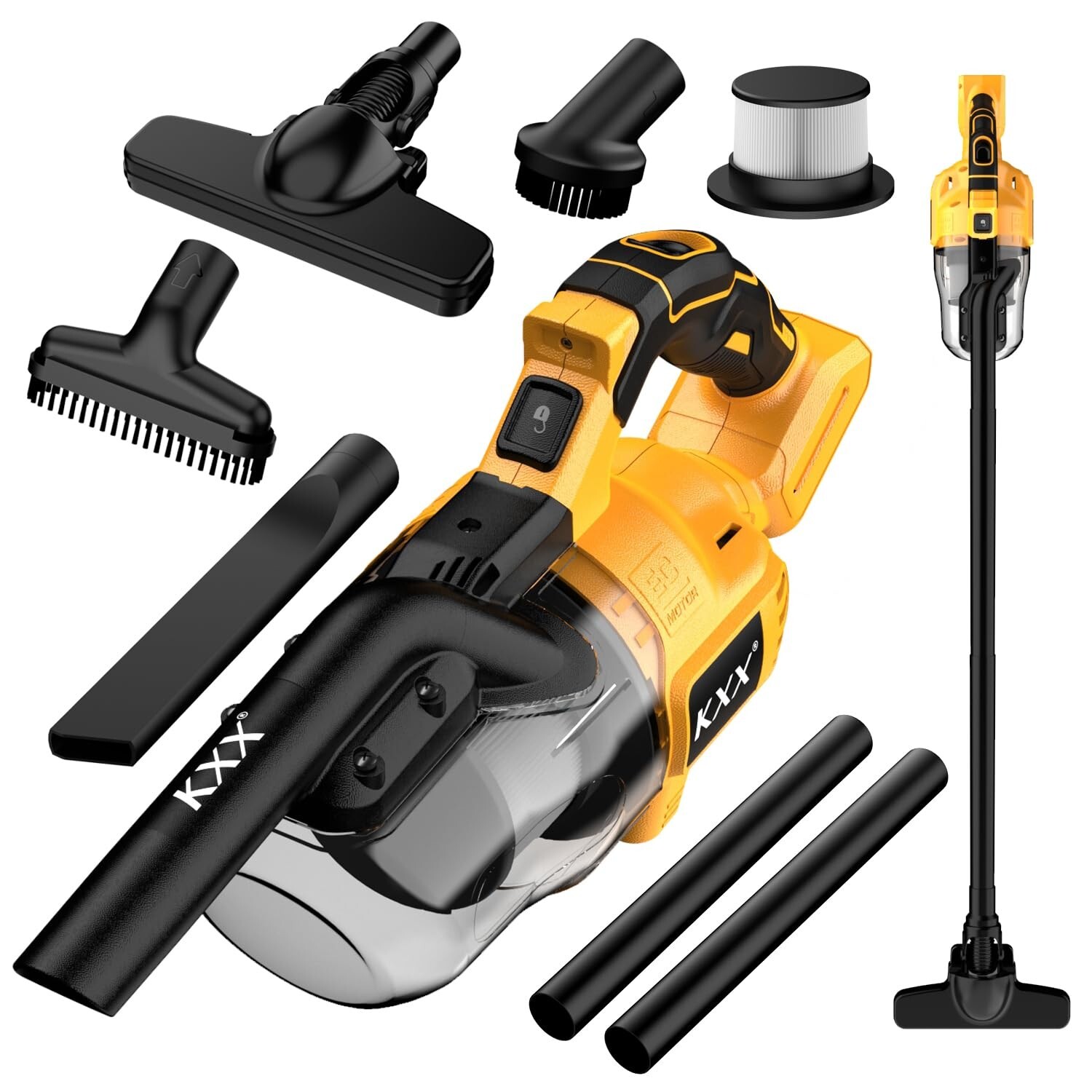 Cordless Vacuum for Dewalt 20V Battery, 5 in 1 Handheld Electric Vacuum Clean...