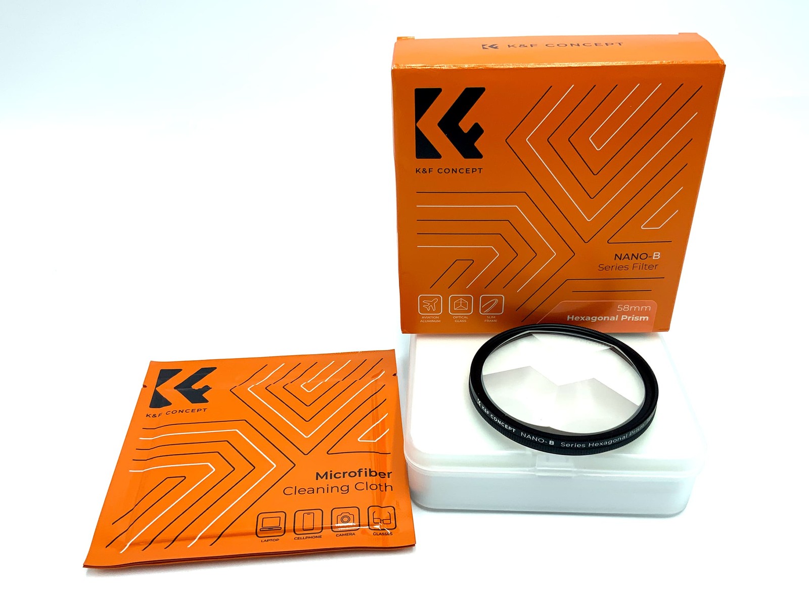 EasyBuy K&F Concept Nano-B Hexagonal Prism Trick Lens 58mm Filter