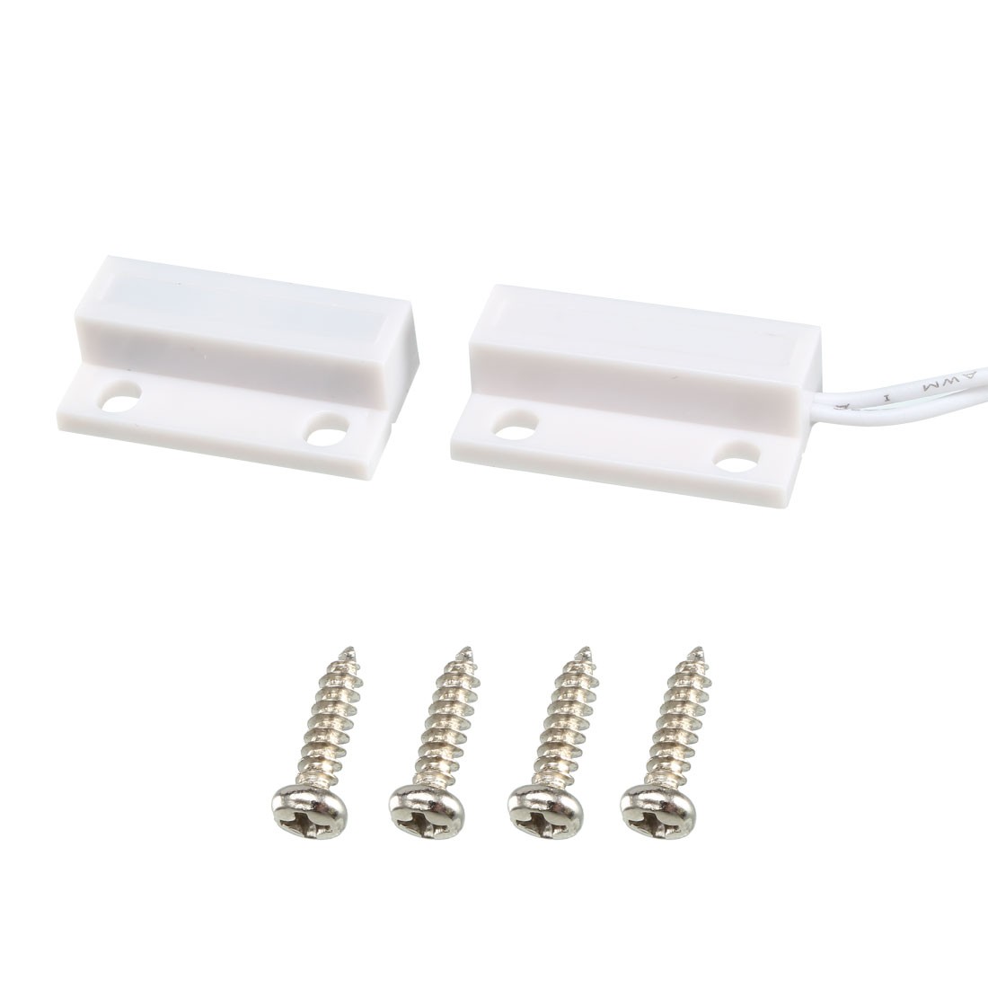 Surface Mount Wired NC Door Sensor Alarm Magnetic Reed Switch White MC-38