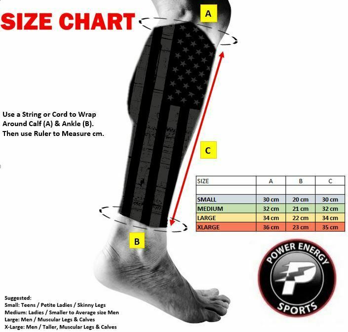 Stretch Compression Calf Leg Sleeve for Running Jogging White 1 Pair