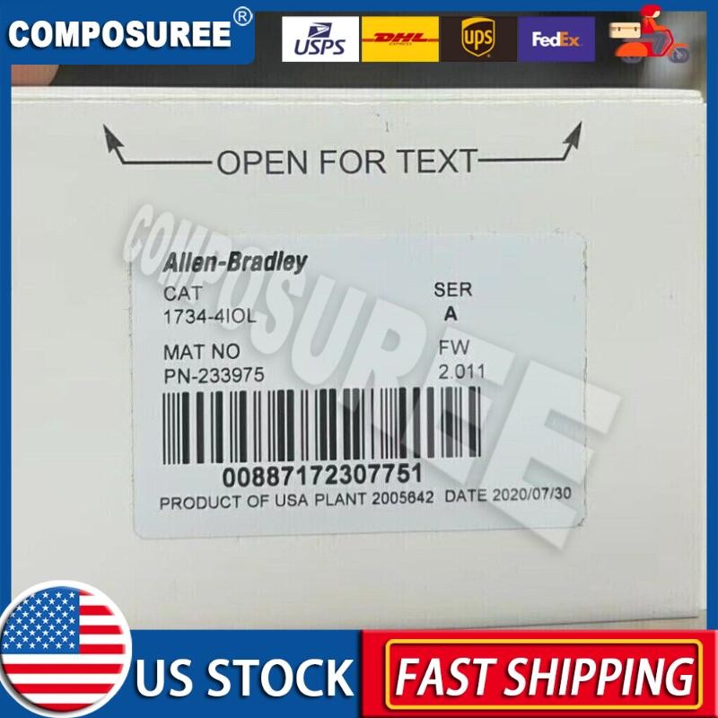 New Factory Sealed AB 1734-4IOL Interface IO Link Distributed I/O US Free Tax