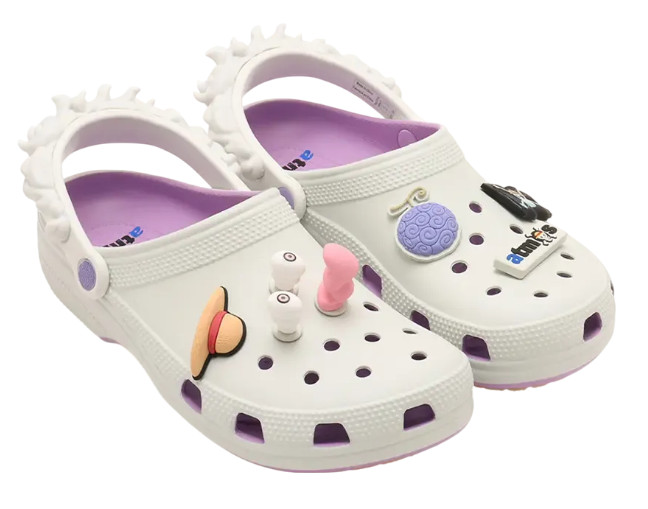 Crocs Classic Clog ONE PIECE x atmos Luffy Gear Men's Size Purple White