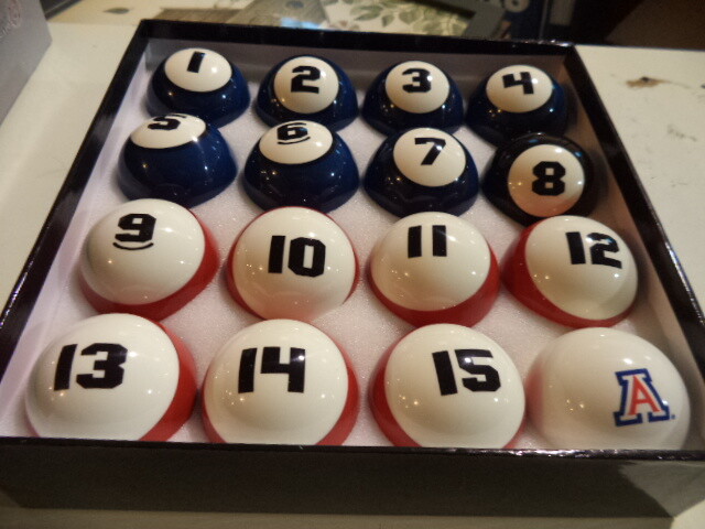Arizona Wildcats Billiard Ball Set