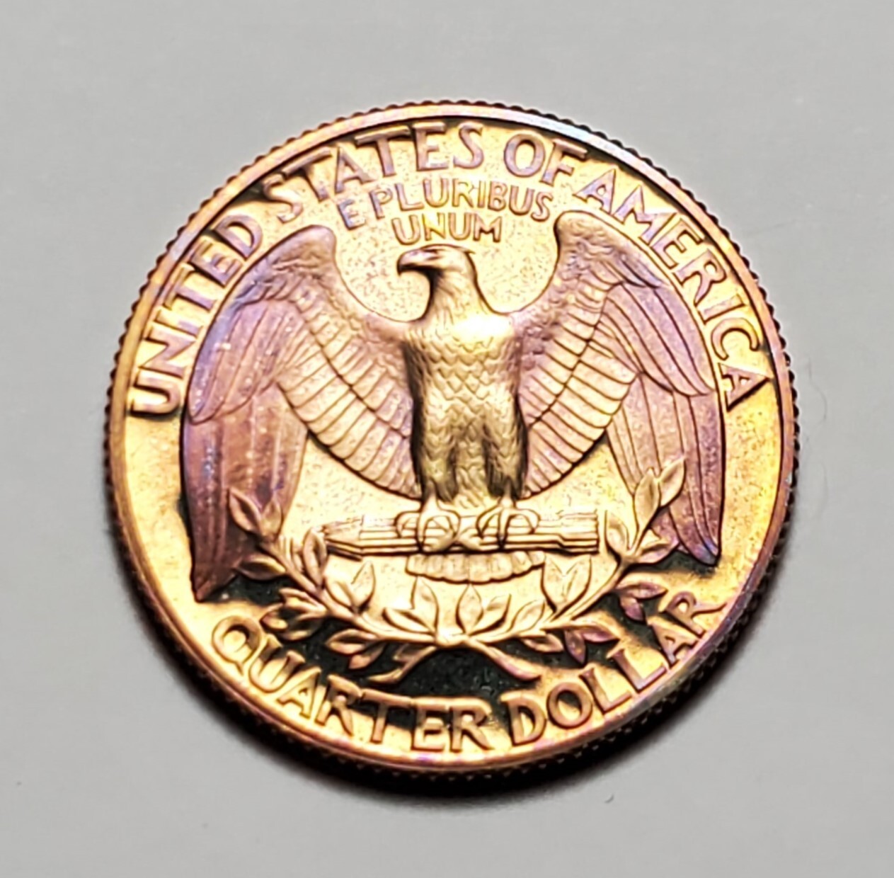 TONED 1989 S WASHINGTON QUARTER PROOF UNC #C1670