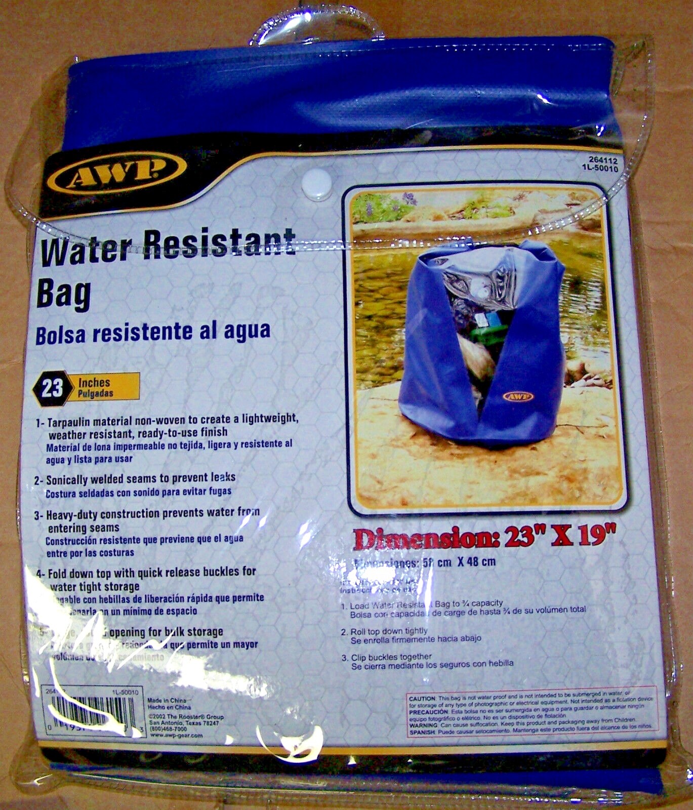AWP WATER RESISTANT BAG - 23" x 19" - New!