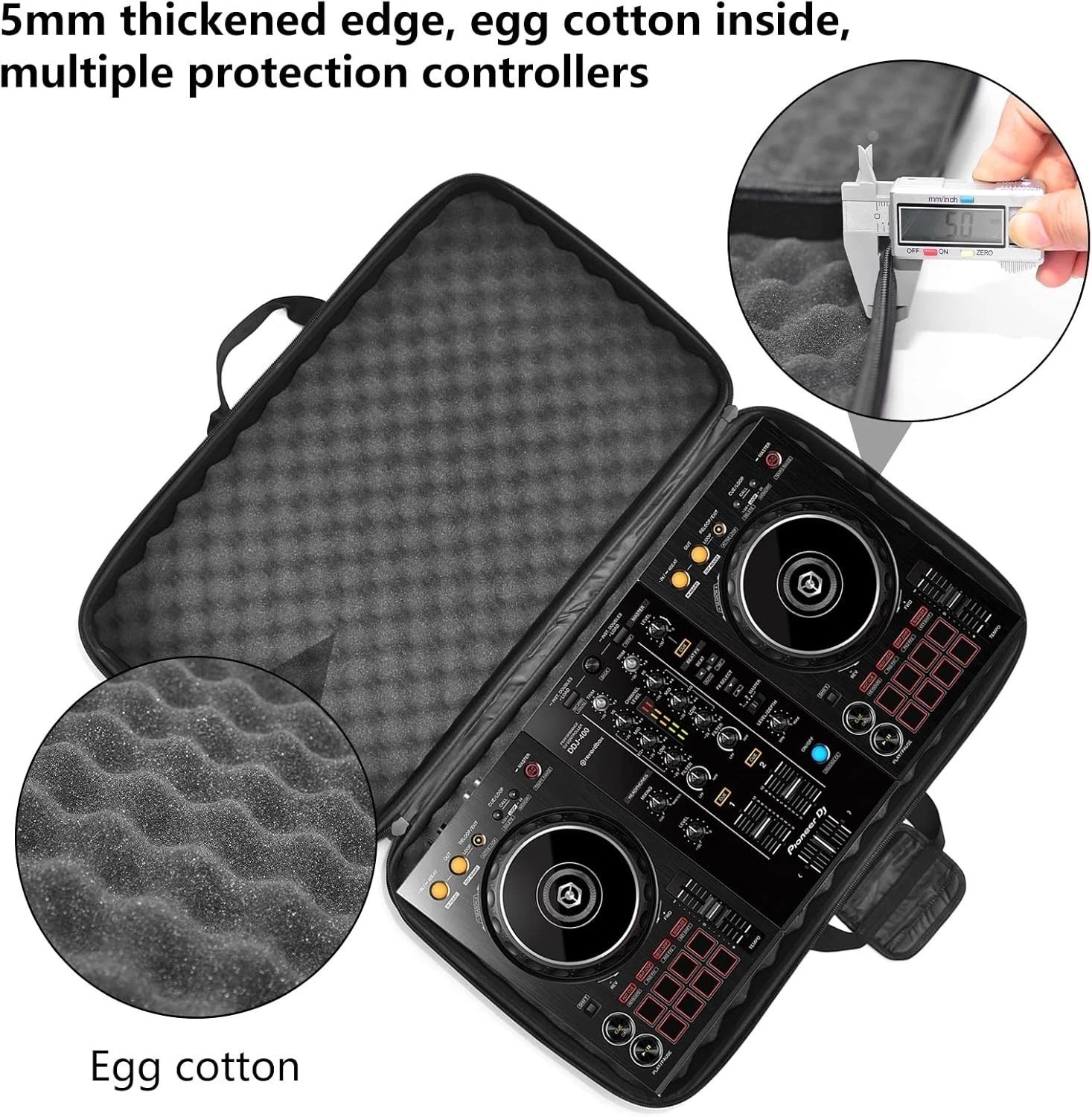 Lightweight Hard Case for Pioneer/Denon DJ Controllers