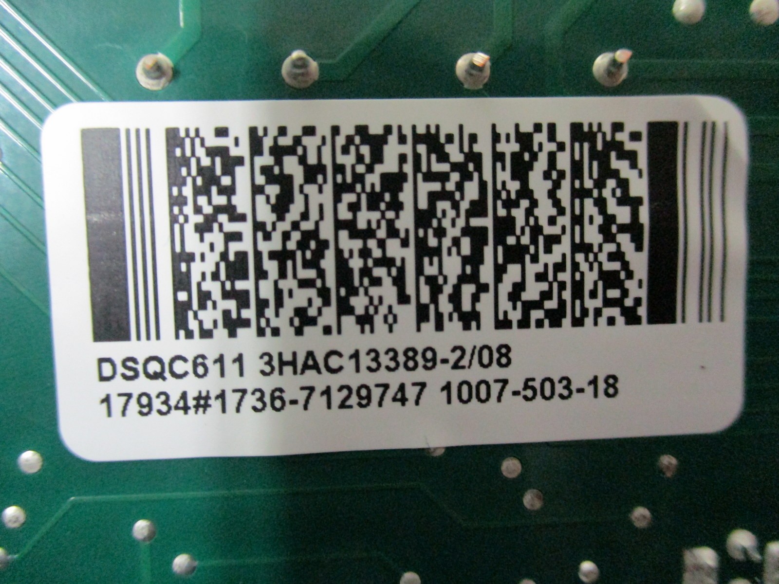 ABB 3HAC13389-2 Contactor Unit DSQC611 Rev.08