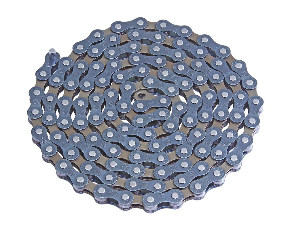 YBN S50 Durable Chain 1/2 x 3/32 116 Link Navy Blue Fits 5/6/7 Speed Bicycles.