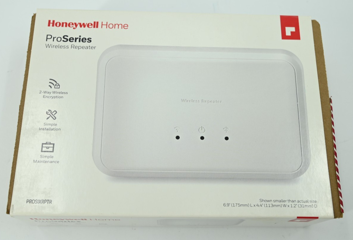 Resideo Honeywell Wireless Repeater Pro Six series Extends RF signal PROSIXRPTR