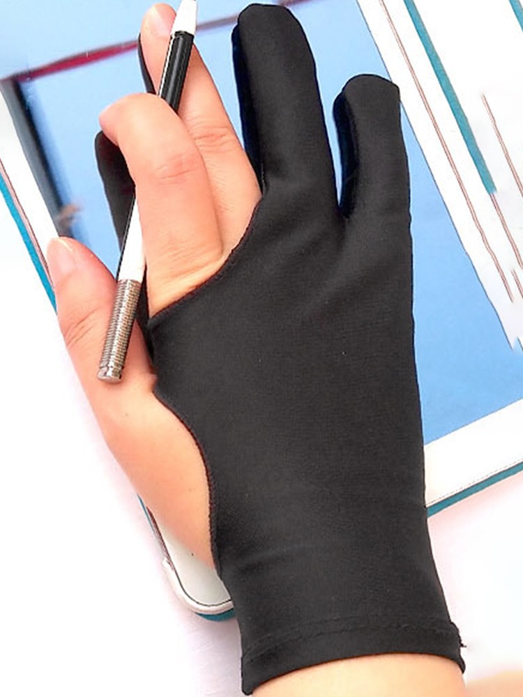 Two Finger Anti-touch Glove For Artist Drawing & Pen Graphic Tablet Pad