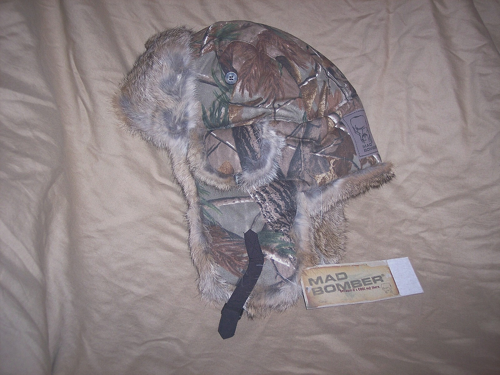 Genuine Mad Bomber Hat XL Trapper Hat Aviator Hat  Mossy Oak Infinity Camo $90