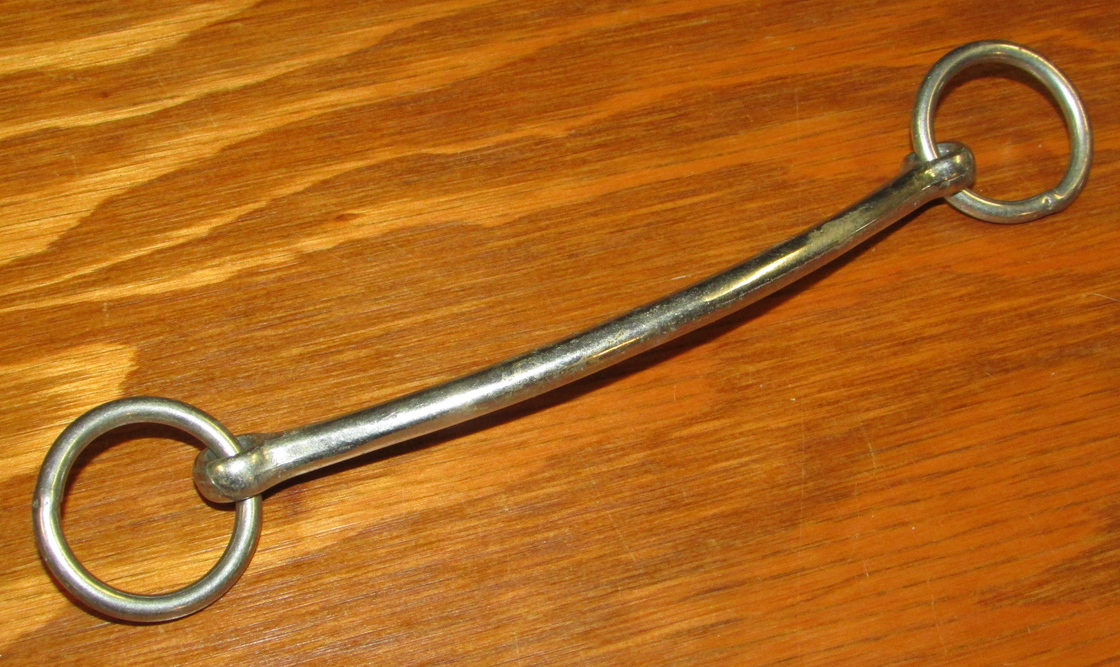 Standard Overcheck Bit 4.5" Straight Mouth Driving/Harness Racing Bit -Used [D3]