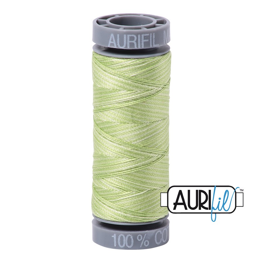 Spring Green - Variegated 3320 | 28wt Small Spool 100M / 109Y | Aurifil