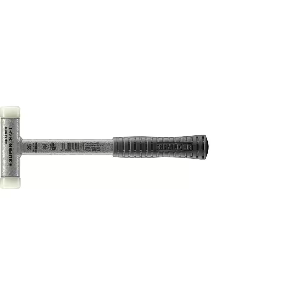 Supercraft 25 Dead Blow 0.85 Lbs. Nylon Hammer with 10.63 Metal Handle Rubber Gr
