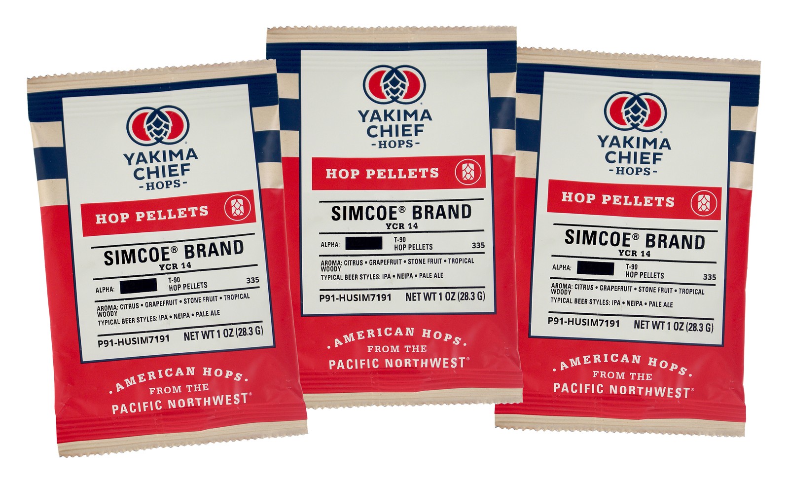 Simcoe Hop Pellets 3 oz for Home Brew Beer Making