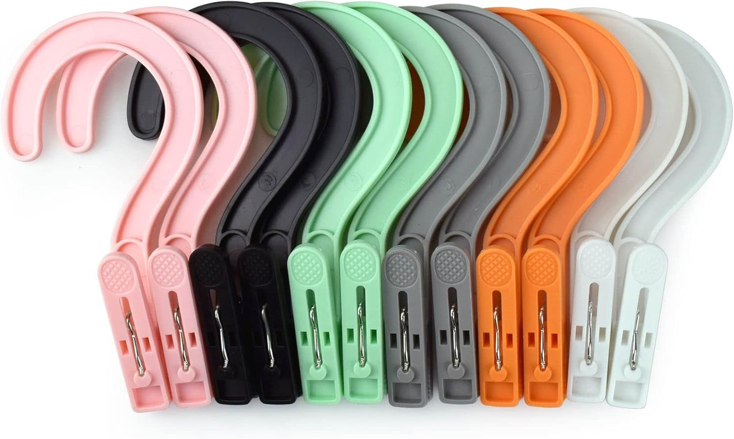Laundry Hooks Boot Hangers Plastic Clothes Pins Hanger Clips for Bathroom Travel