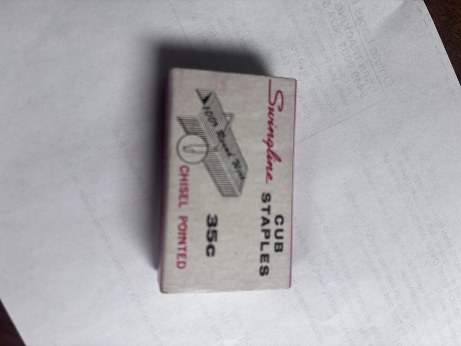 Neva-Clog A1000 and Swingline Cub Staples