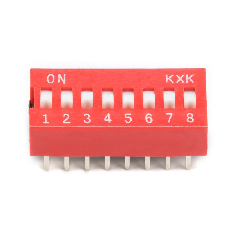 5pcs DIP switch Coding switch Flat dip switch 1/2/3/4/5/6/8 bit Dial switch