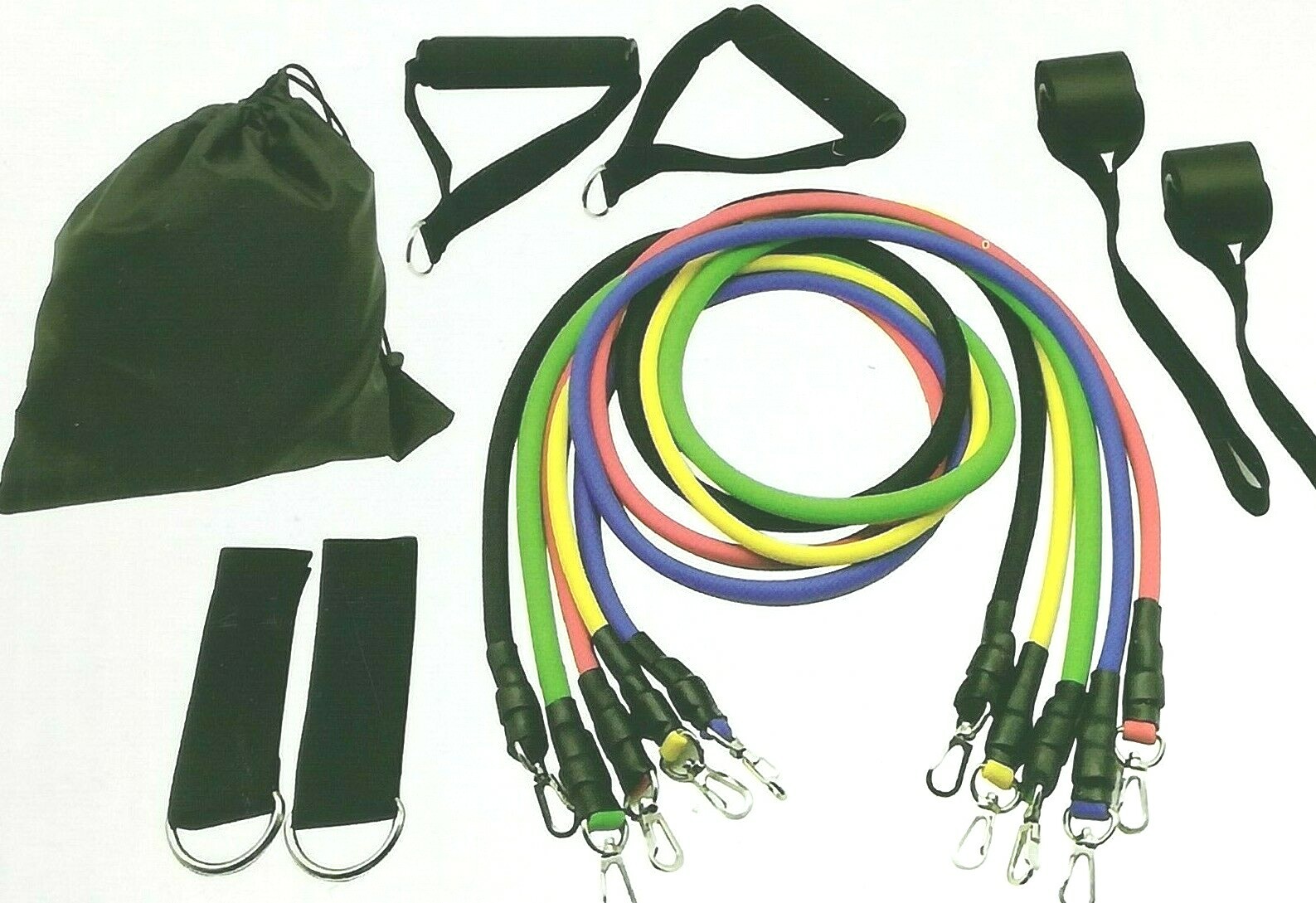 TUISMO Portable Gym Resistance Band Kit Home Fitness Bands