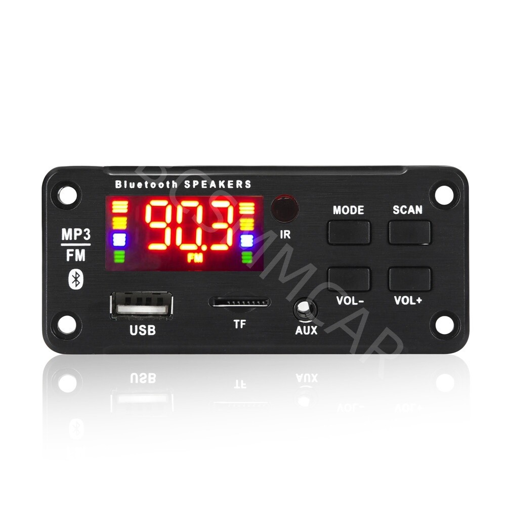 Amplifier Bluetooth 5.0 MP3 Player Decoder Board USB AUX FM Radio Module Speaker