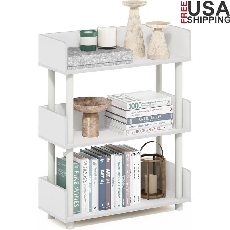 3-Tier Display Rack Storage Shelf Toolless Lightweight Space Saving Organizer US