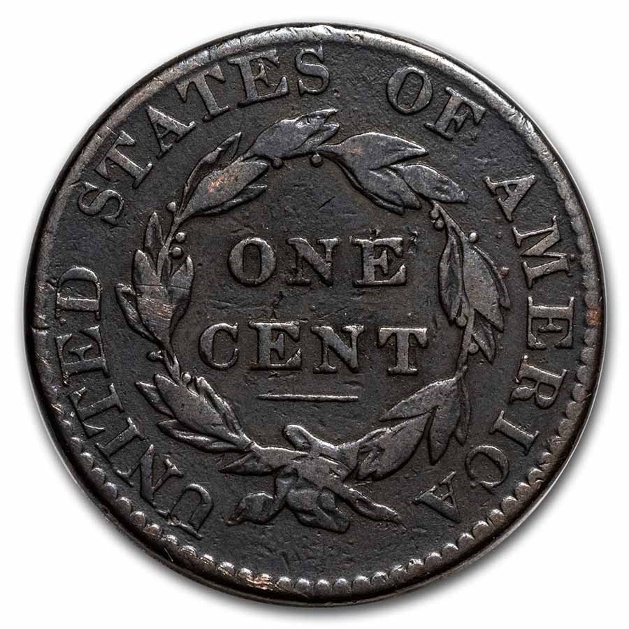 1822 Coronet Large Cent - VG