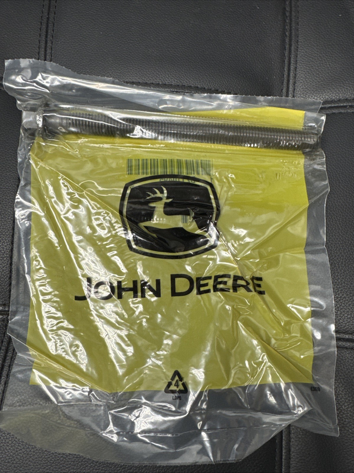 John Deere OEM DZ110495 Hexagonal Head Flanged Screw Grooved , 0.562" X 7.32"