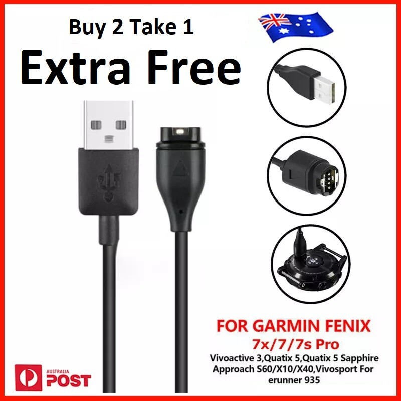USB Charger Charging Dock Cable For Garmin Fenix 7 6 5 Vivoactive 4 3 Forerunner
