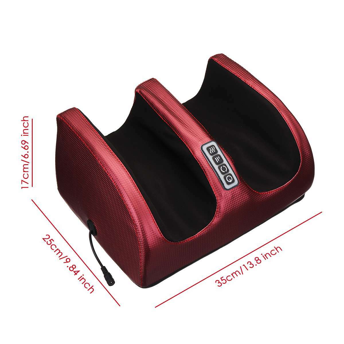 Shiatsu Electric Foot Calf Massager with Hot Compress Heating Therapy Kneading