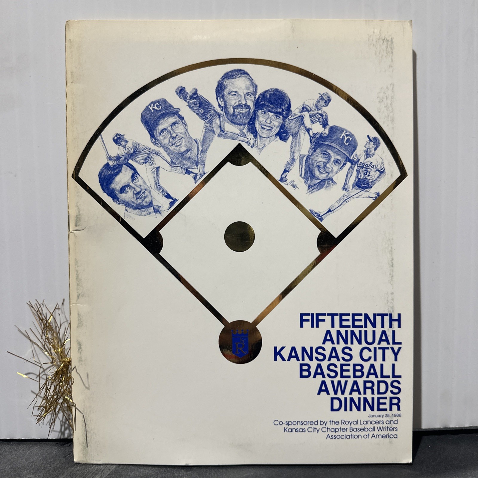 Baseball Program Kansas City Awards Dinner 1986 George Brett ++  HTF